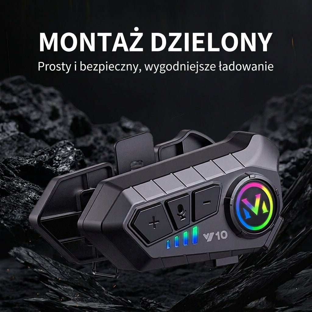 Zestaw Słuchawkowy Bluetooth do Kasku Motocyklowego – Wodoodporny IPX6 z 30 Godzinami Rozmów 8