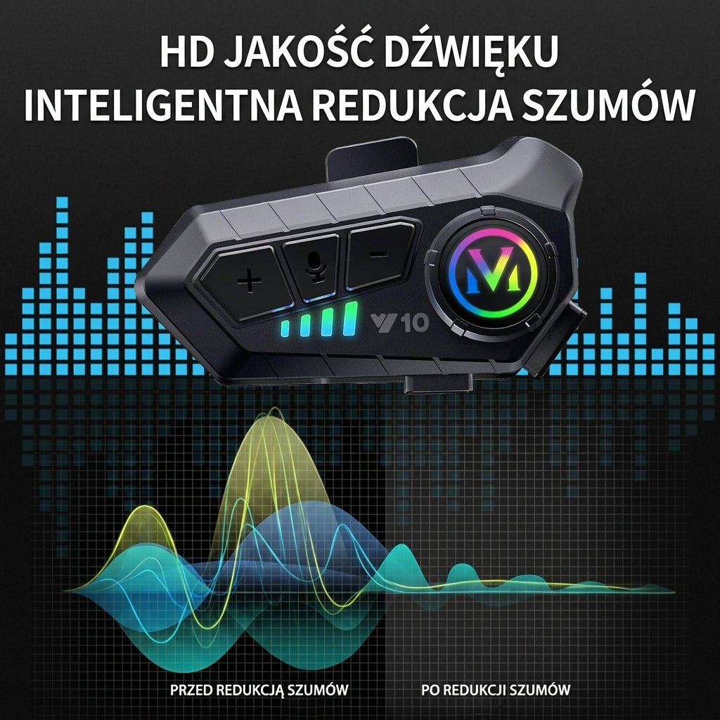 Zestaw Słuchawkowy Bluetooth do Kasku Motocyklowego – Wodoodporny IPX6 z 30 Godzinami Rozmów 9