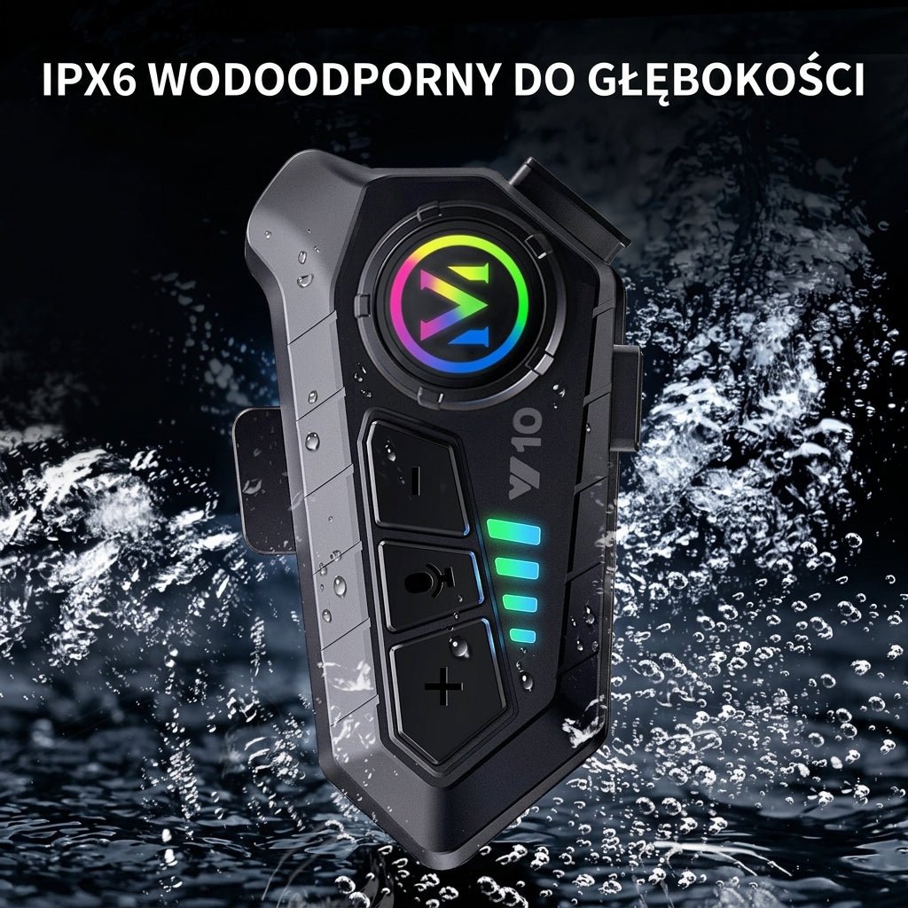 Zestaw Słuchawkowy Bluetooth do Kasku Motocyklowego – Wodoodporny IPX6 z 30 Godzinami Rozmów 11