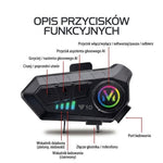 Zestaw Słuchawkowy Bluetooth do Kasku Motocyklowego – Wodoodporny IPX6 z 30 Godzinami Rozmów 4
