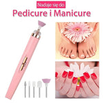 Zestaw do Manicure Elektryczny Bezprzewodowy z Regulacją Prędkości – 5 Końcówek, Oświetlenie LED 4