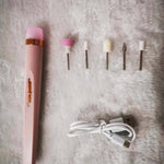 Zestaw do Manicure Elektryczny Bezprzewodowy z Regulacją Prędkości – 5 Końcówek, Oświetlenie LED 1