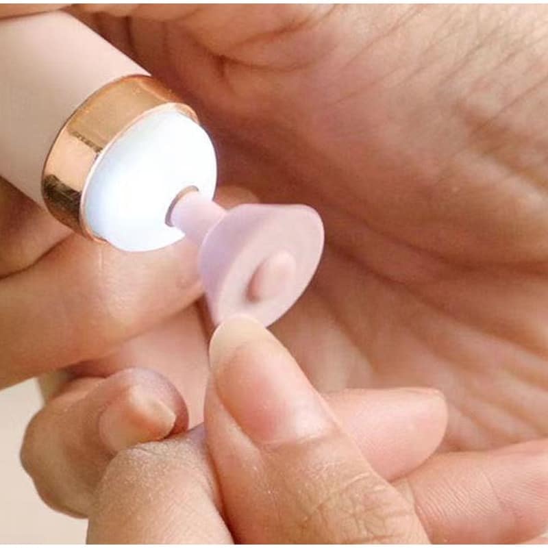 Zestaw do Manicure Elektryczny Bezprzewodowy z Regulacją Prędkości – 5 Końcówek, Oświetlenie LED 4