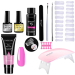 Zestaw do Manicure z Lampą UV – Polygel do Stylizacji Paznokci w Domu z Akcesoriami 15