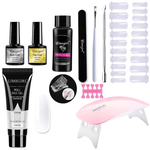 Zestaw do Manicure z Lampą UV – Polygel do Stylizacji Paznokci w Domu z Akcesoriami 7