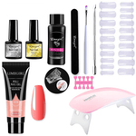 Zestaw do Manicure z Lampą UV – Polygel do Stylizacji Paznokci w Domu z Akcesoriami 8