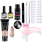 Zestaw do Manicure z Lampą UV – Polygel do Stylizacji Paznokci w Domu z Akcesoriami 9