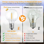 Zewnętrzne Łańcuchy Świetlne LED - Wodoodporne, Łatwa Instalacja, Idealne na Imprezy 4