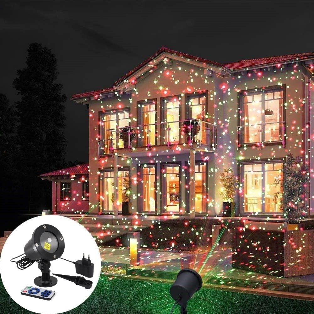 Zewnętrzny Projektor Świąteczny - Laserowe Oświetlenie na Każdą Okazję, Odporność na Warunki Atmosferyczne 0