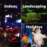 Zewnętrzny Projektor Świąteczny - Laserowe Oświetlenie na Każdą Okazję, Odporność na Warunki Atmosferyczne 1