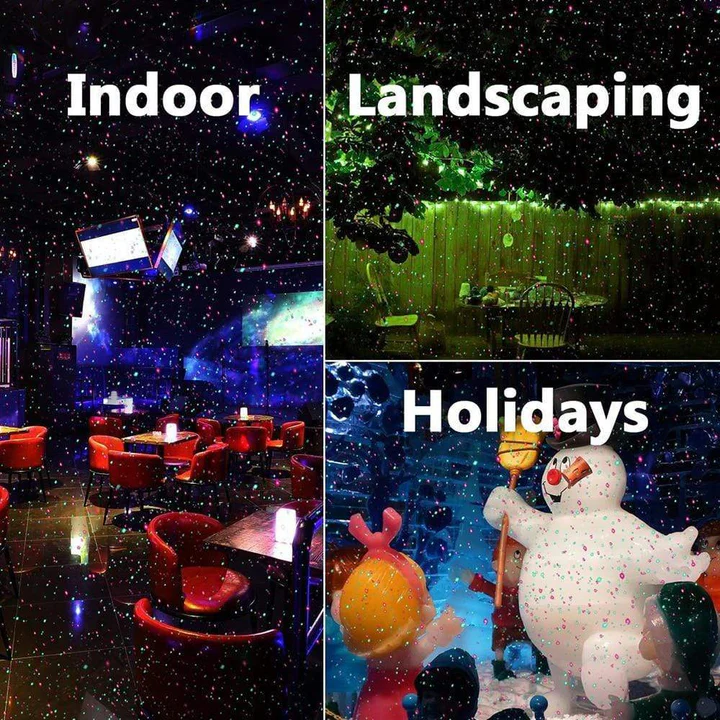 Zewnętrzny Projektor Świąteczny - Laserowe Oświetlenie na Każdą Okazję, Odporność na Warunki Atmosferyczne 1