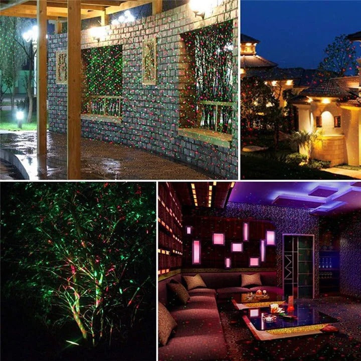 Zewnętrzny Projektor Świąteczny - Laserowe Oświetlenie na Każdą Okazję, Odporność na Warunki Atmosferyczne 4