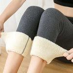 Zimowe legginsy damskie polarowe z wysokim stanem na niskie temperatury 8