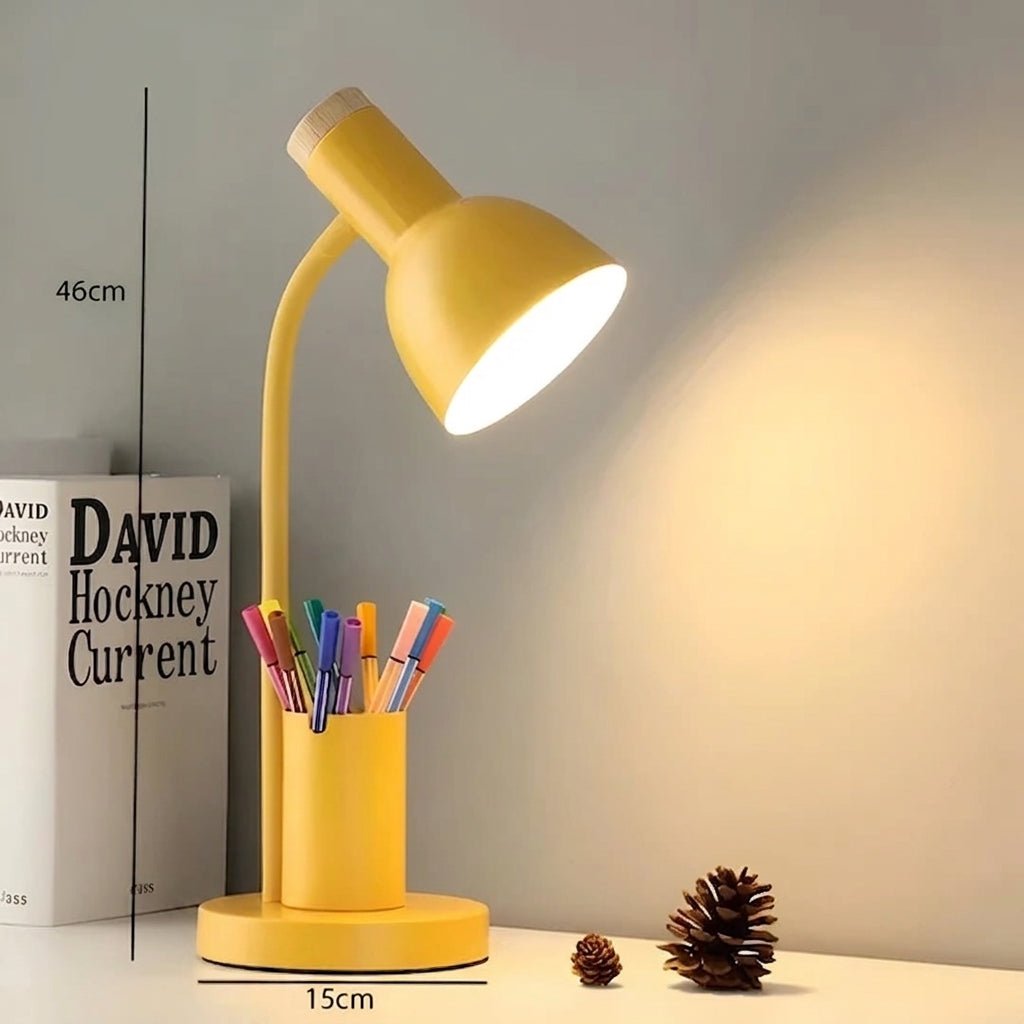 Lampa Stołowa LED Nordic z Regulacją Kąta i Uchwytami na Długopis - Lampa Stołowa do Biura i Pokoju 8