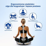 Kobieta siedząca na poduszce z przykładami zastosowań