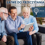 Szkło Powiększające 14cm z Oświetleniem LED – 10x, 20x, 45x do Czytania i Weryfikacji 8