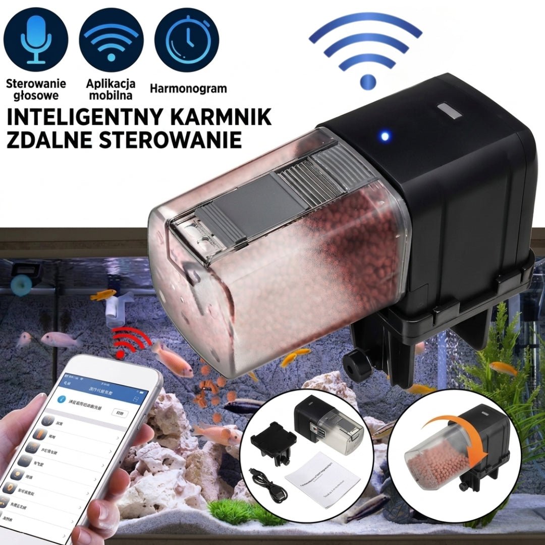 korzyści z automatycznego karmnika dla ryb z Wi-Fi