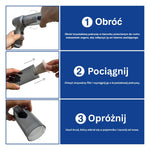 Mocny odkurzacz samochodowy bezprzewodowy – kroki opróżniania zabrudze