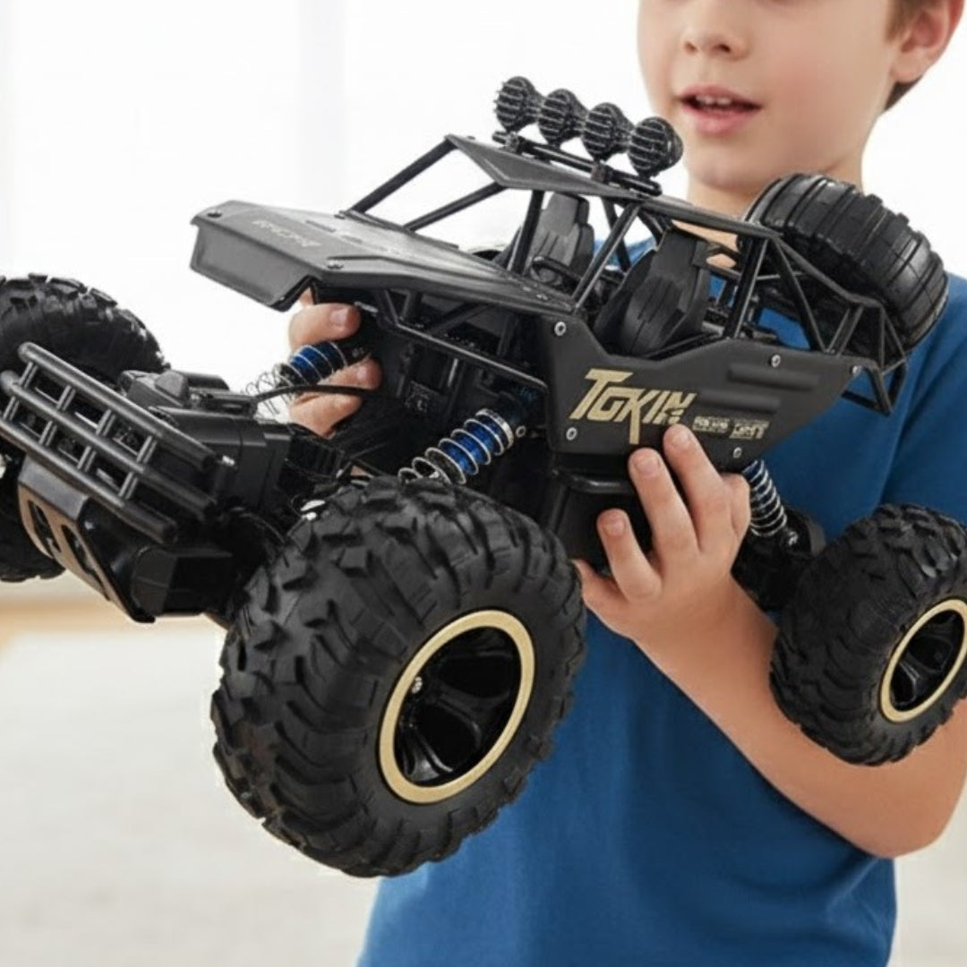 Monster Truck 4x4 – zdalnie sterowany pojazd terenowy, kolor czarny
