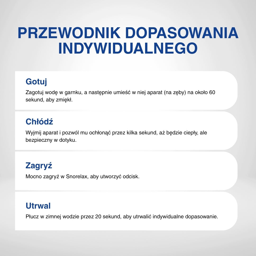 Przewodnik krok po kroku dotyczący dostosowywania regulowanego ustnika do spania