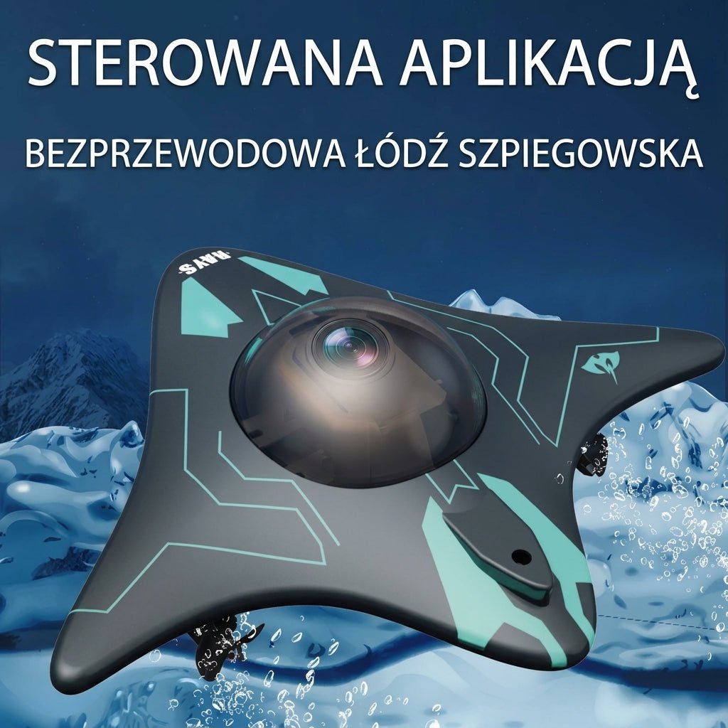 Zabawka Łódź Podwodna RC z Kamerą Wi-Fi – 6-Kanałowe Sterowanie, Do 10 m 2