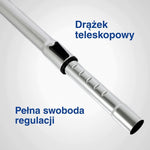 Wielofunkcyjny mop parowy z wysuwaną rączką do wygodnego i regulowanego czyszczenia