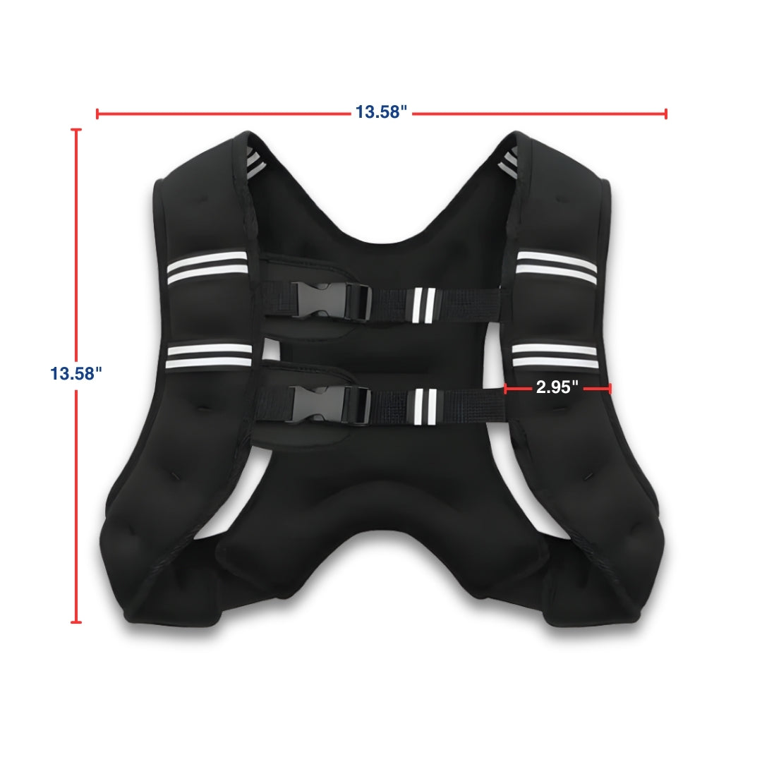 Wymiary regulowanej kamizelki z obciążeniem – informacje o rozmiarze produktu