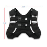 Wymiary regulowanej kamizelki z obciążeniem – informacje o rozmiarze produktu